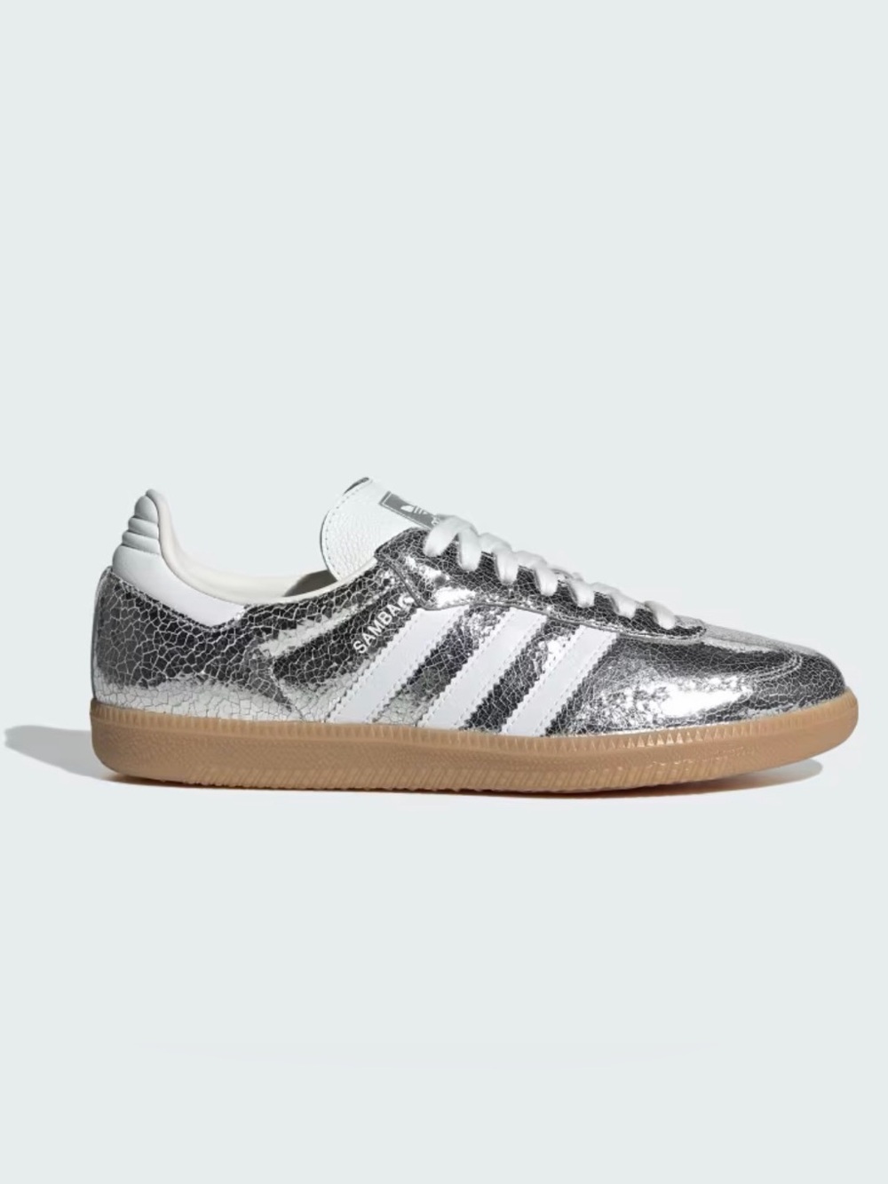 Adidas Samba Metallic OG Silver Metallic Sneakers SZ8